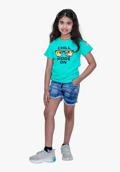 KUCHU Unisex Tshirt (6 Years- 7 Years) | Made of Super Combed Cotton-Modal Natural Fiber Better Than 100% Cotton| Soft & Breathable Fabric| Unique Digitally Printed Design |Vibrant Colour| Chill Mode On