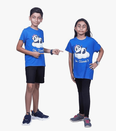 KUCHU Unisex Tshirt (6 Years- 7 Years) | Made of Super Combed Cotton-Modal Natural Fiber Better Than 100% Cotton| Soft & Breathable Fabric| Unique Digitally Printed Design |Vibrant Colour
