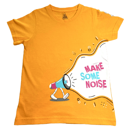 KUCHU Unisex Tshirt | Made of Super Combed Cotton-Modal Natural Fiber Better Than 100% Cotton| Soft & Breathable Fabric| Unique Digitally Printed Design |Vibrant Colour | Make Some Noise