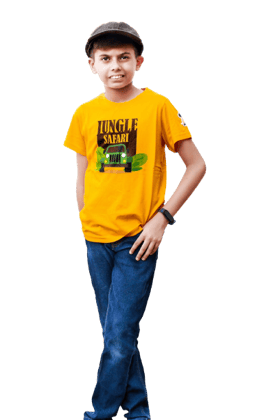 KUCHU Unisex Tshirt | Made of Super Combed Cotton-Modal Natural Fiber Better Than 100% Cotton| Soft & Breathable Fabric| Unique Digitally Printed Design |Vibrant Colour | Jungle Safari