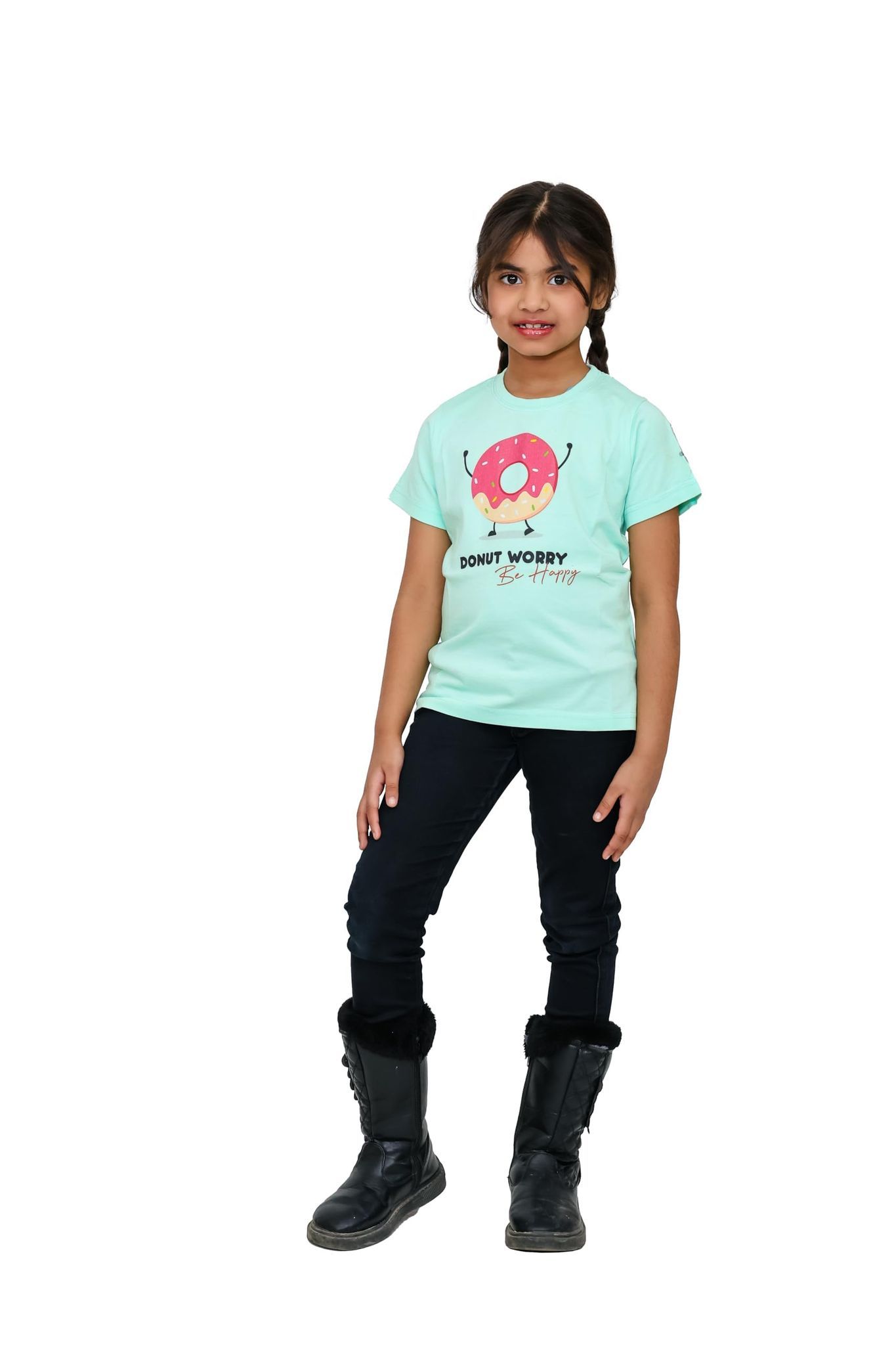KUCHU Unisex Tshirt | Made of Super Combed Cotton-Modal Natural Fiber Better Than 100% Cotton| Soft & Breathable Fabric| Unique Digitally Printed Design |Vibrant Colour | Donut_Worry
