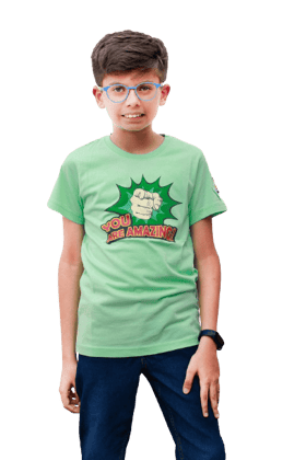 KUCHU Unisex Tshirt (6 Years- 7 Years) | Made of Super Combed Cotton-Modal Natural Fiber Better Than 100% Cotton| Soft & Breathable Fabric| Unique Digitally Printed Design |Vibrant Colour| You Are Amazing KUCHU Unisex Tshirt (6 Years- 7 Years) | Made of Super Combed Cotton-Modal Natural Fiber Better Than 100% Cotton| Soft & Breathable Fabric| Unique Digitally Printed Design |Vibrant Colour| You Are Amazing