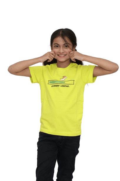KUCHU Unisex Tshirt (6 Years- 7 Years) | Made of Super Combed Cotton-Modal Natural Fiber Better Than 100% Cotton| Soft & Breathable Fabric| Unique Digitally Printed Design |Vibrant Colour| Cuteness Loading
