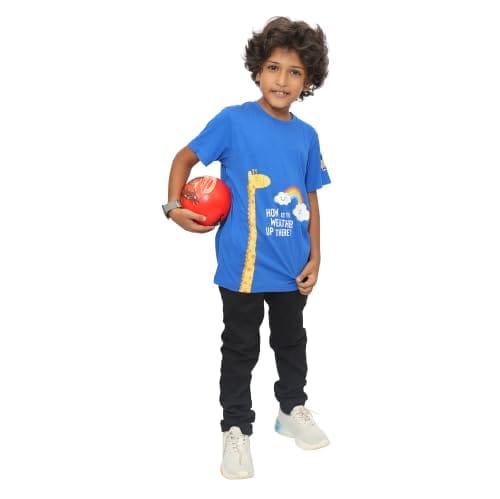 KUCHU Unisex Tshirt (10 Years- 11 Years) | Made of Super Combed Cotton-Modal Natural Fiber Better Than 100% Cotton| Soft & Breathable Fabric| Unique Digitally Printed Design |Weather