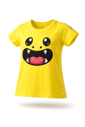 KUCHU Unisex T-Shirt | Monster Print | 6–7 Years | Cotton Modal Fabric | Soft Feel | Breathable | Digitally Printed | Vibrant Colour